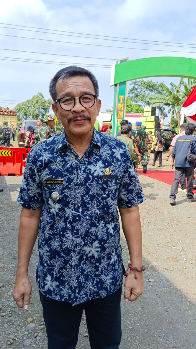 
 Camat Bathin II Pelayang Harijadi Ritonga sebut Kegiatan TMMD Bukti Nyata Kemanunggalan TNI bersama Rakyat