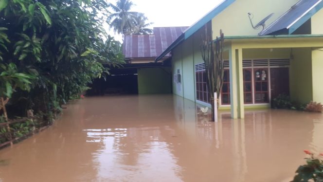
 Diguyur Hujan Deras Seharian, 16 Kecamatan di Bungo Terendam Banjir