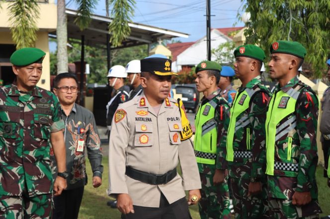 
 Polres Bungo Gelar Apel Pasukan Operasi Lilin Pengamanan Nataru 2024