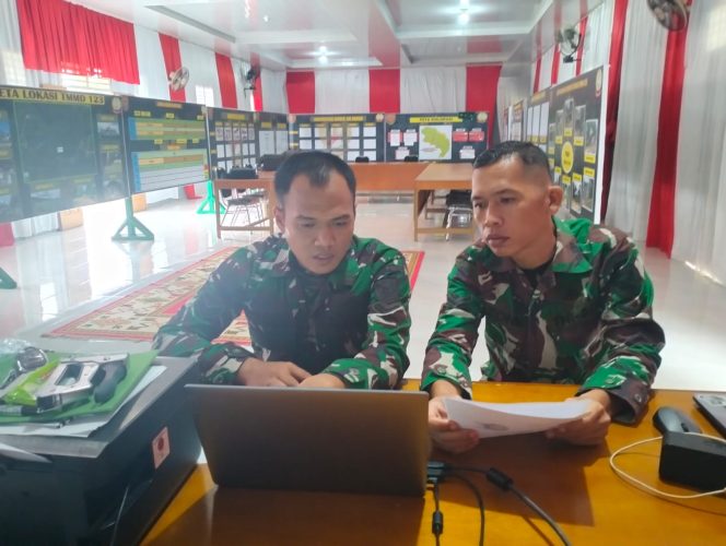 
 Posko TMMD ke-123 Kodim 0416/Bute tempat Administrasi dan Dokumentasi Selama Kegiatan