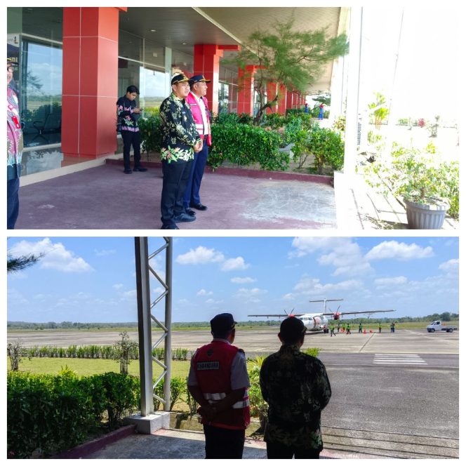 
 Pesawat Wings Air Terbang Perdana di Bandara Muara Bungo dan Disambut Baik oleh Pemda Bungo