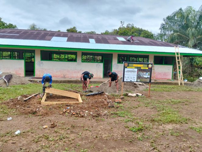 
 Rehabilitasi MI Nurul Falah oleh TNI Mencapai 31 Persen