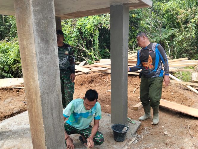 
 Hari ke-15 Pelaksanaan TMMD, Satgas Terus Semangat Melaksanakan Perkerjaan