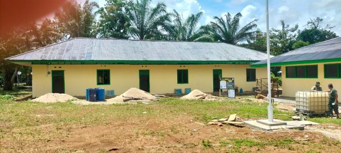 
 Meski Baru Dikerjakan 51 Persen, Rehab Madrasah oleh Satgas TMMD Sudah Keliatan Cantik