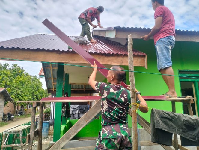 
 TNI dengan Masyarakat terus Bekerjasama dalam Menyelesaikan Program TMMD