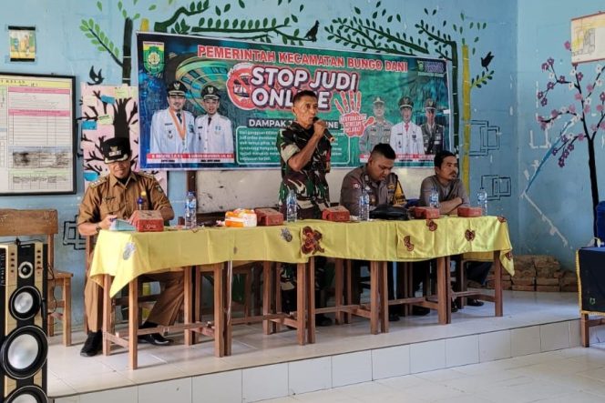
 Cegah Judi Online Merambah ke Kalangan Pelajar, Personil Kodim 0416/Bute Sosialisasi di SMPN 5 Bungo