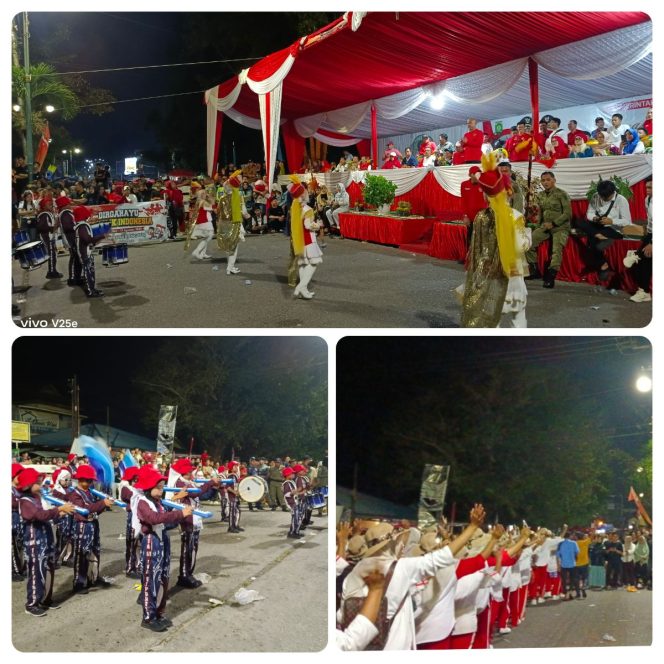 
 Pawai Pembangunan di Bungo Selesai Jam 1 Malam, Bupati dan Wabup tetap Menyaksikan dan Beri Semangat Hingga Akhir