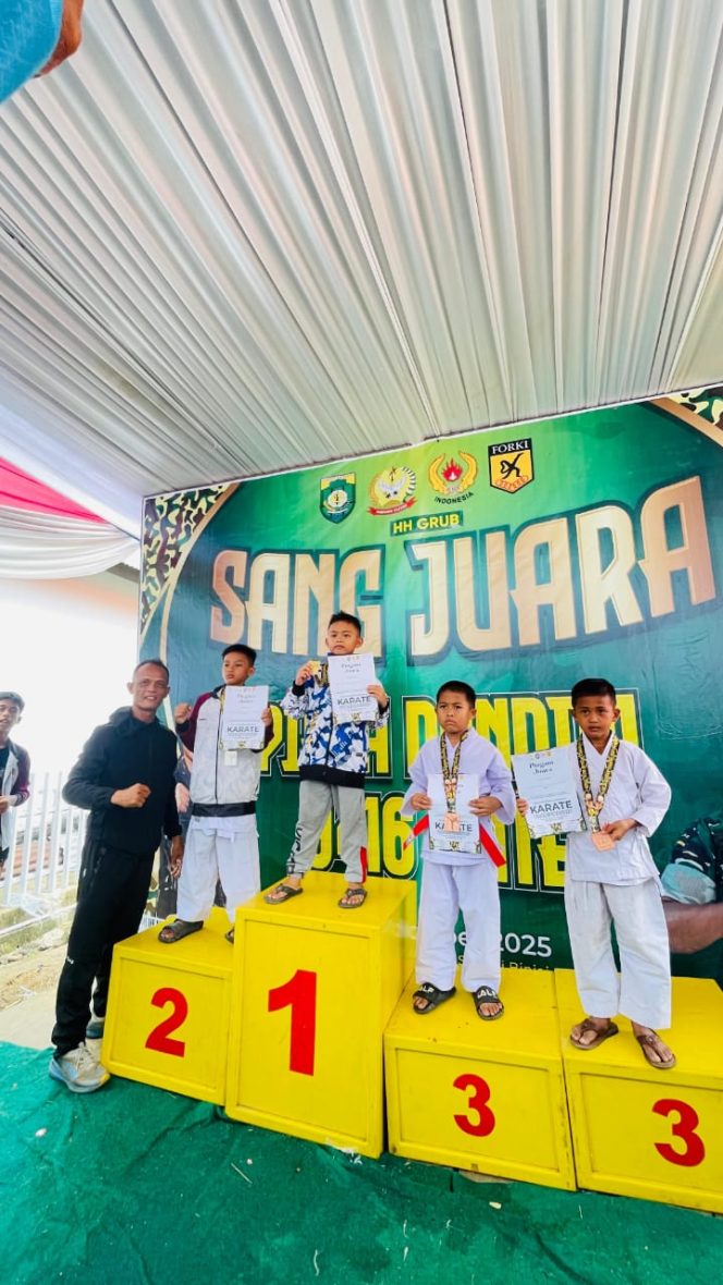 
 Siswa SDN 107/II Satra Wijaya Harumkan Nama Sekolah Dengan Meraih Juara 1 Kejuaraan Karate Piala Dandim