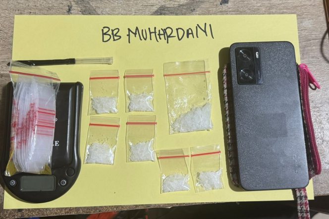 
 BB Sabu Seberat 10,34 gram diamankan Polres Bungo