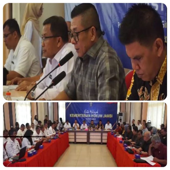 
 Komisi I DPRD Bungo dan Kemenkumham Jambi Gelar Harmonisasi Dua Ranperda Inisiatif