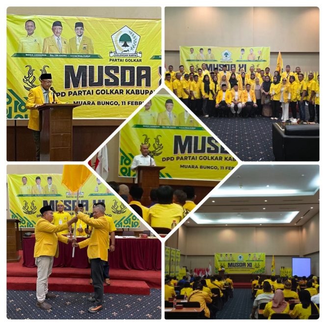 
 Musda XI DPD Partai Golkar Kabupaten Bungo Sukses Digelar
