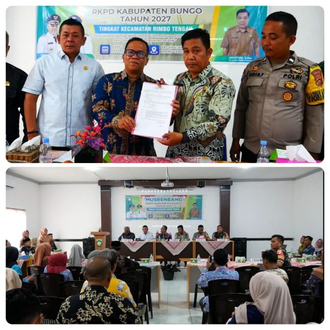 
 Waka II DPRD Bungo, Darwandi Hadiri Musrenbang Kecamatan Rimbo Tengah