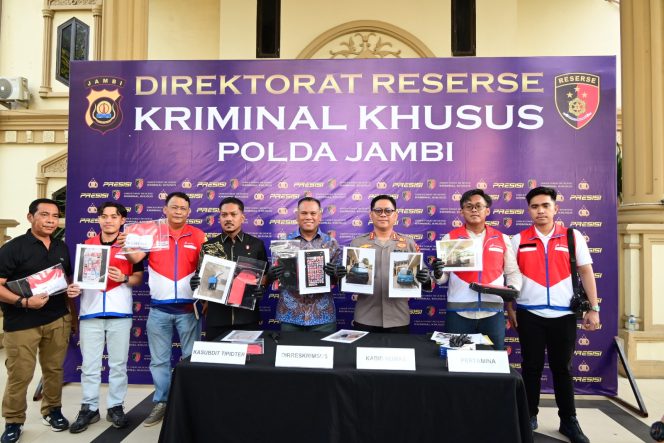 
 Pelangsiran Solar Subsidi di SPBU Lubuk Landai Ditindak Langsung Polda Jambi