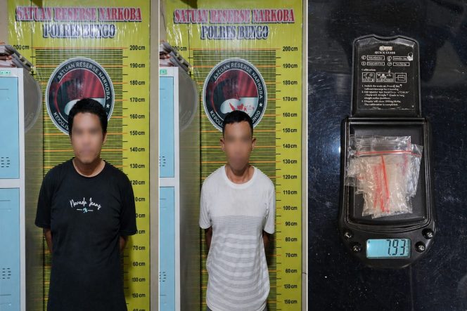
 Polres Bungo Kembali Ungkap Peredaran Sabu, Dua Pelaku Diamankan