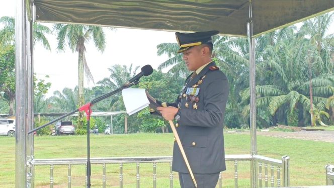 
 Dandim 0416/Bute Letkol Inf Yudi Susilo Yudhanto Pimpin Upacara Hari Lahir Pancasila
