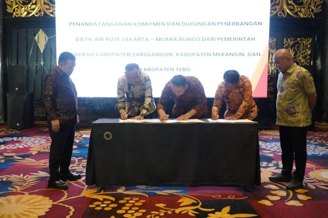 
 Pemkab Sarolangun, Merangin dan Tebo sepakat Dukung Penerbangan Maskapai Batik Air di Bandara Bungo