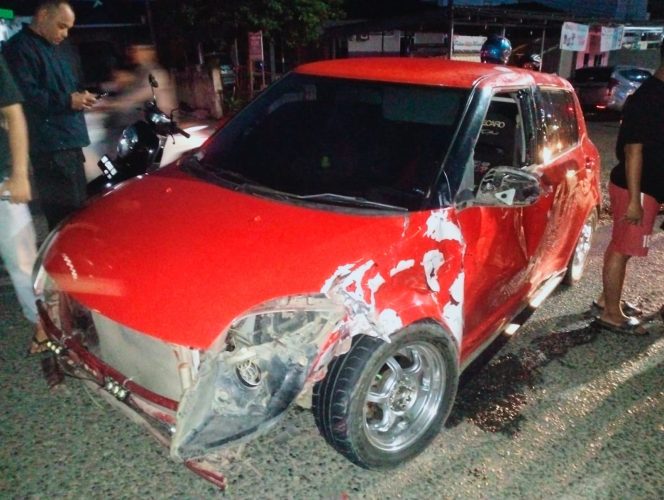 
 Polisi Respon Layanan 110 Terkait Laka di Simpang Drum Bungo yang Diduga Pengemudi Mobil Mabuk Minol