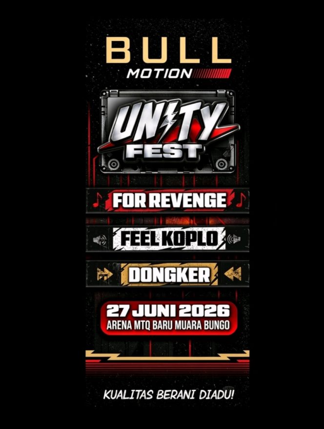 
 Konser Bull Unity Fest 2026 Siap Guncang Muara Bungo dengan For Revenge, Fell Koplo, dan Dongker