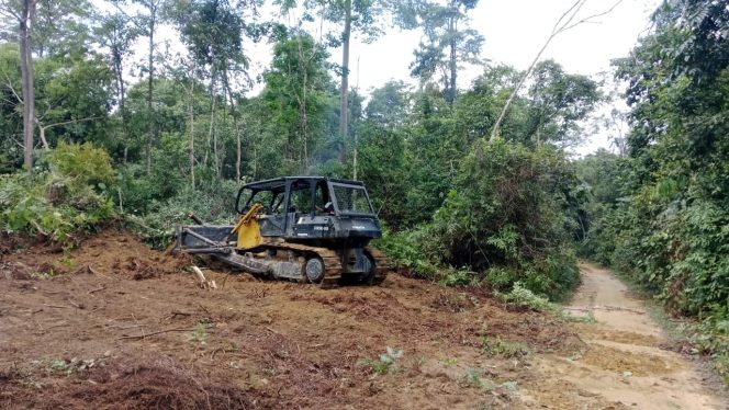 
 Satgas TMMD Optimalkan Penggunaan Alat Berat Jenis Bulldozer untuk Pembukaan Jalan Usaha Tani