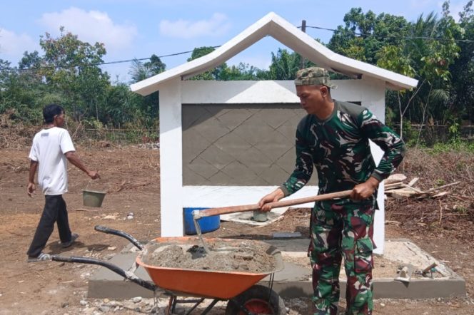 
 Pembangunan Tugu TMMD Mamasuki Tahap Finishing