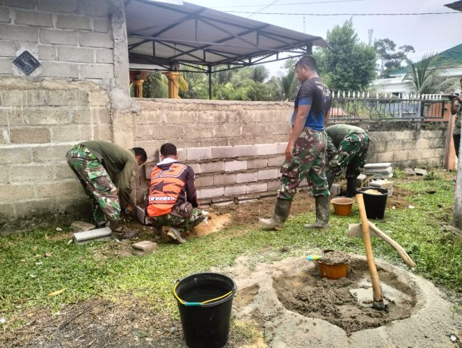
 Membantu Kebutuhan Air Untuk Masyarakat Sehari-hari, Satgas TMMD Membuat Fasilitas Sumur Bor