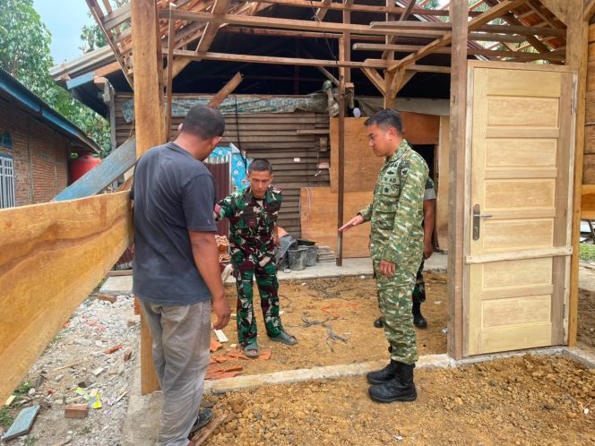 
 Dansatgas TMMD Tinjau Langsung Progres Rehabilitasi Rumah Tidak Layak Huni