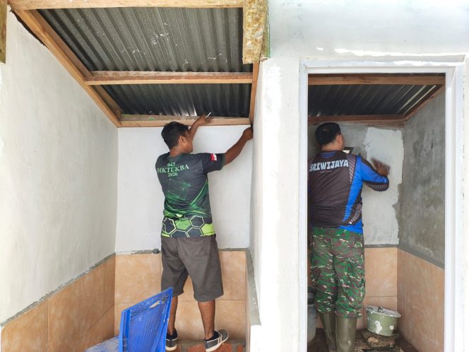 
 Rehabilitasi MCK oleh Satgas TMMD Sudah Memasuki Tahap Penyelesaian