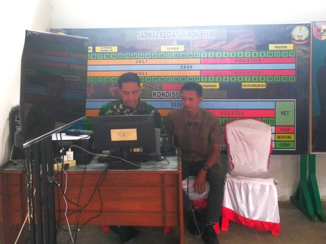 
 Dibalik Layar, Tim Pendim 0416/Bute juga Bekerja Menyusun Kata  Menjadi Sebuah Narasi untuk Siap Dipublikasi