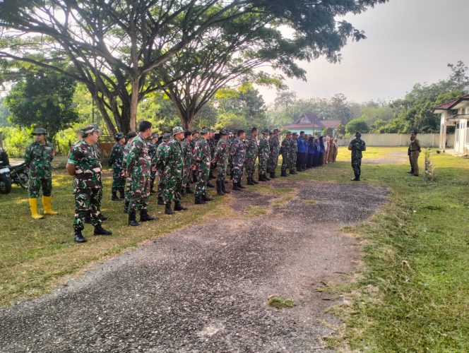 
 Satgas TMMD gelar Apel Pagi Sebelum Melanjutkan Berbagai Sasaran Pembangunan