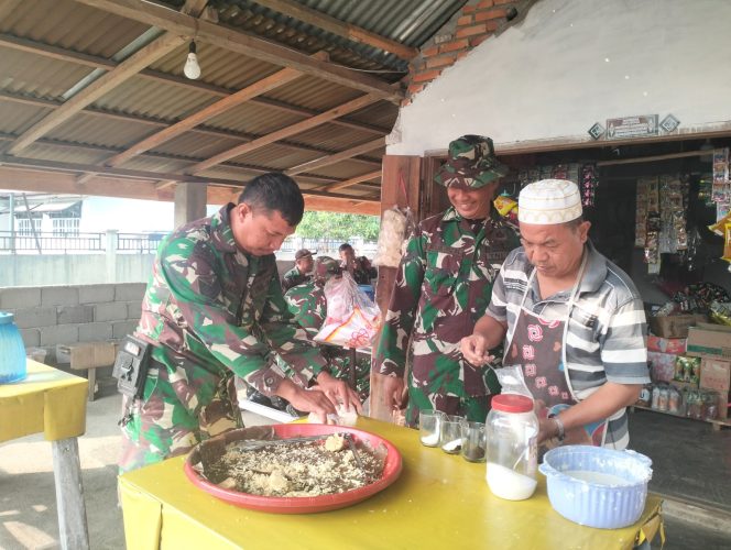 
 Selain Berdampak pada Kemajuan Pembangunan, TMMD ke-129 juga Membawa Rezeki bgai Pedagang Kecil