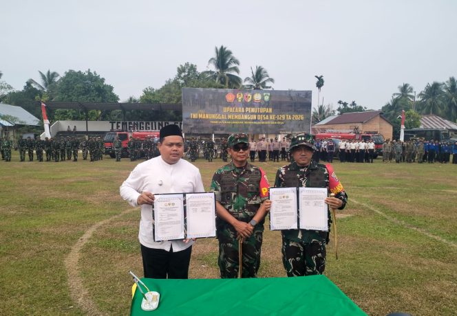 
 Dandim 0416/Bute Melaporkan Hasil Pelaksanaan Kegiatan TMMD kepada Danrem 042/ Gapu