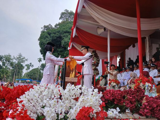 
 Upacara HUT RI Ke-81 di Kecamatan Jujuhan Berjalan Penuh Khidmat Tertib dan Lancar