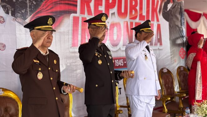 
 Kapolres Bungo Hadiri Upacara HUT Ke-81 RI, Semarak Kemerdekaan Berlangsung Khidmat