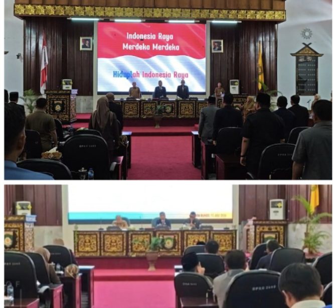 
 DPRD Bungo Gelar Paripurna, Dengarkan Jawaban Pemerintah atas Pandangan Umum Fraksi Raperda APBD 2025