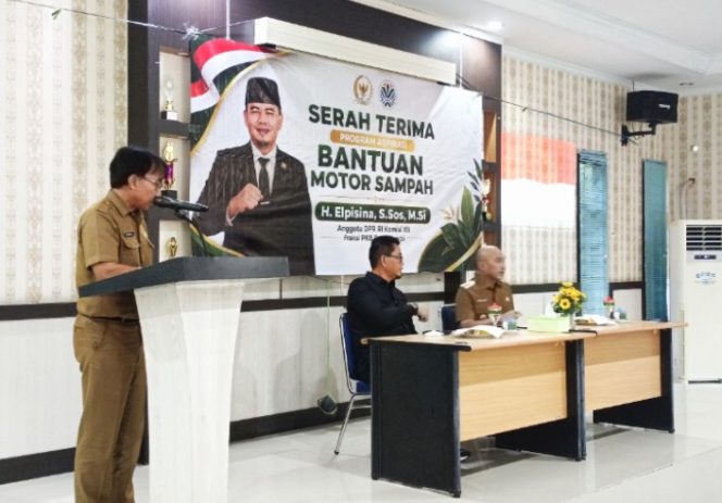 
 Dinas LH Terima Motor Sampah dari Anggota DPR RI H. Elpisina yang Diterima Langsung Bupati  Bungo