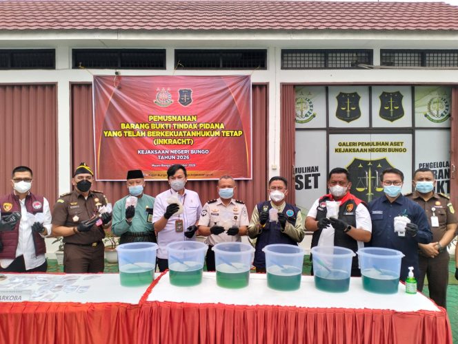 
 Kejari Bungo gelar Pemusnahan Barang Bukti dari 52 Perkara Tindak Pidana Umum