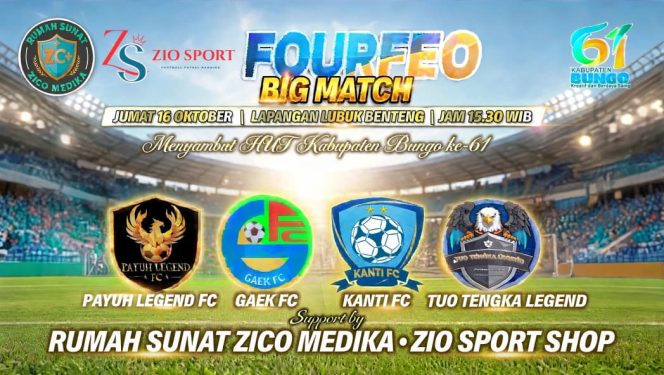 
 Rumah Sunat Zico Medika menggelar laga silaturahmi Fourfeo Fun Football
