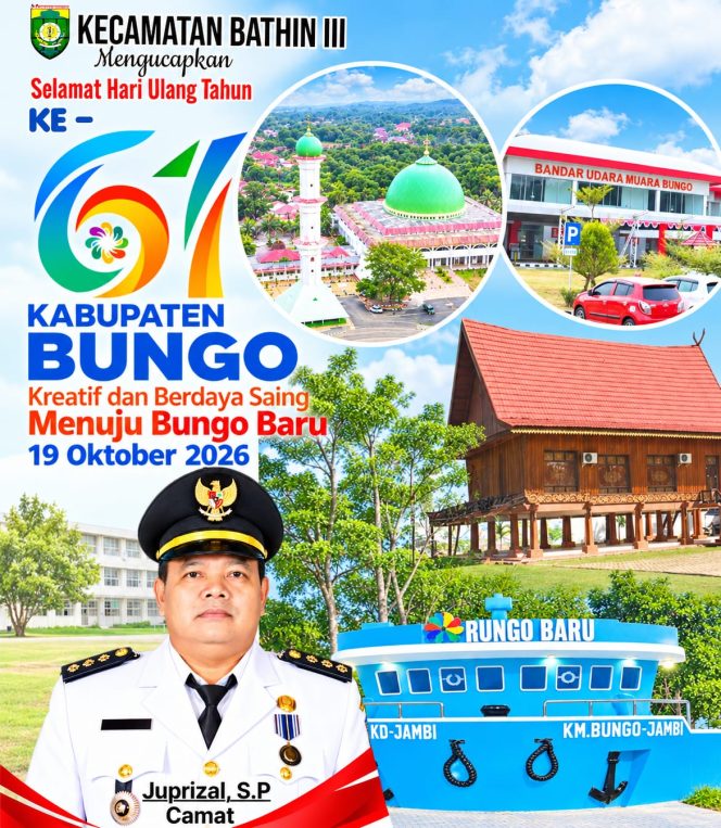 
 Iklan Ucapan HUT Bungo Kecamatan Bathin III