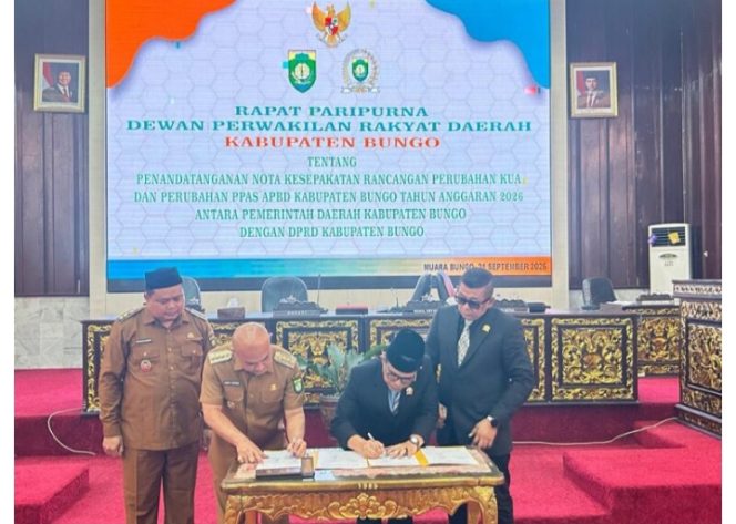 
 DPRD Bungo Gelar Paripurna Penyampaian Nota Pengantar Perubahan APBD 2026